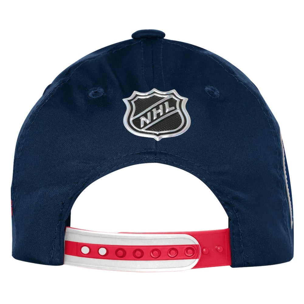 New York Rangers Fanatics Youth 2025 NHL Draft Authentic Pro On-Stage Podium Adjustable Hat