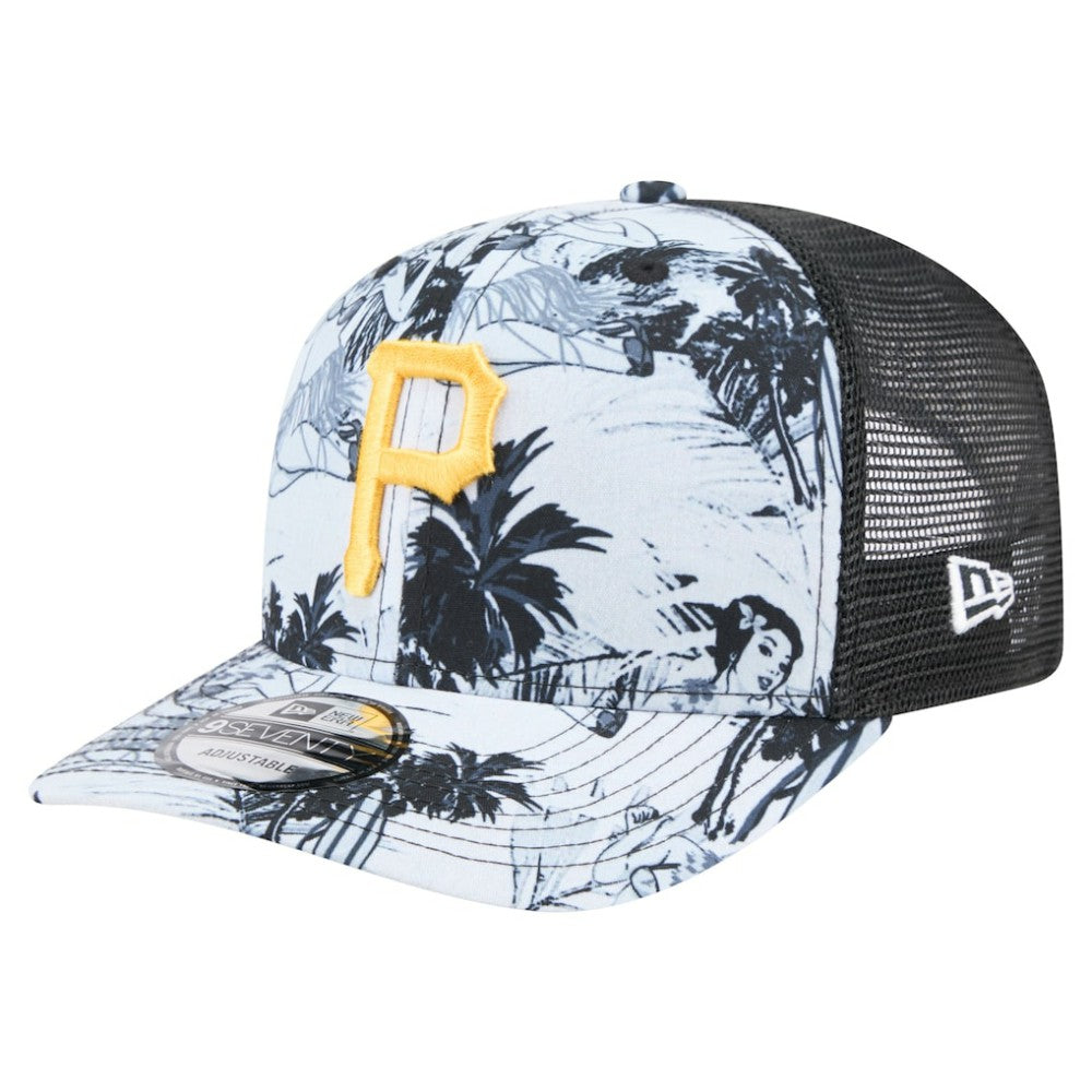 Pittsburgh Pirates Hula Trucker 9SEVENTY Adjustable Hat - Black | New Era