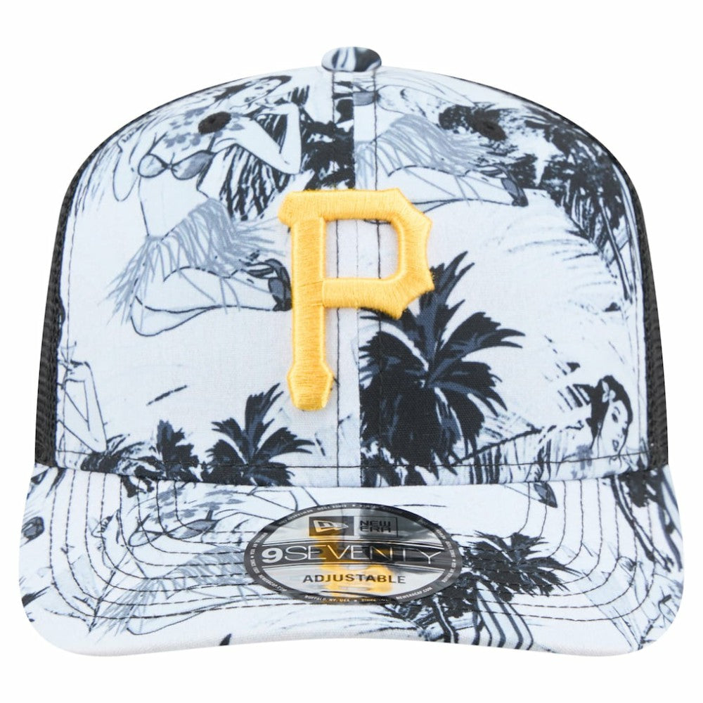 Pittsburgh Pirates Hula Trucker 9SEVENTY Adjustable Hat - Black | New Era