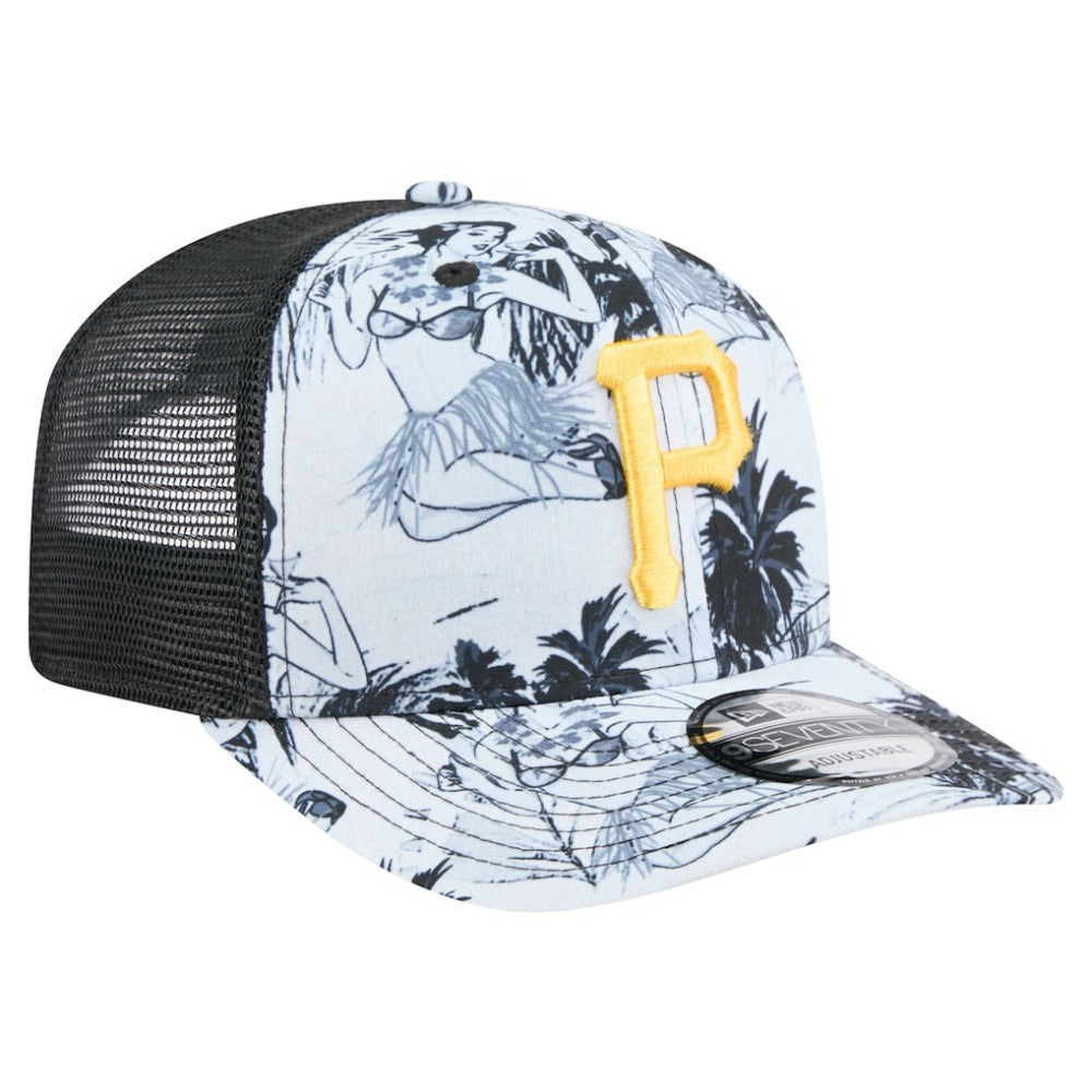 Pittsburgh Pirates Hula Trucker 9SEVENTY Adjustable Hat - Black | New Era