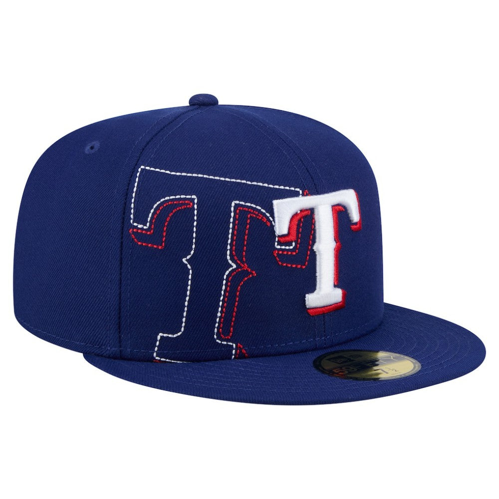 Texas Rangers Yarn Stitch 59FIFTY Fitted Hat - Royal | New Era