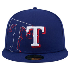 Texas Rangers Yarn Stitch 59FIFTY Fitted Hat - Royal | New Era