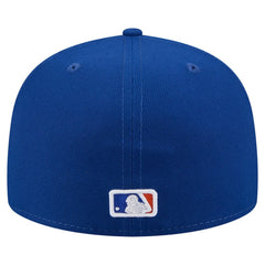 New York Mets Yarn Stitch 59FIFTY Fitted Hat - Royal | New Era