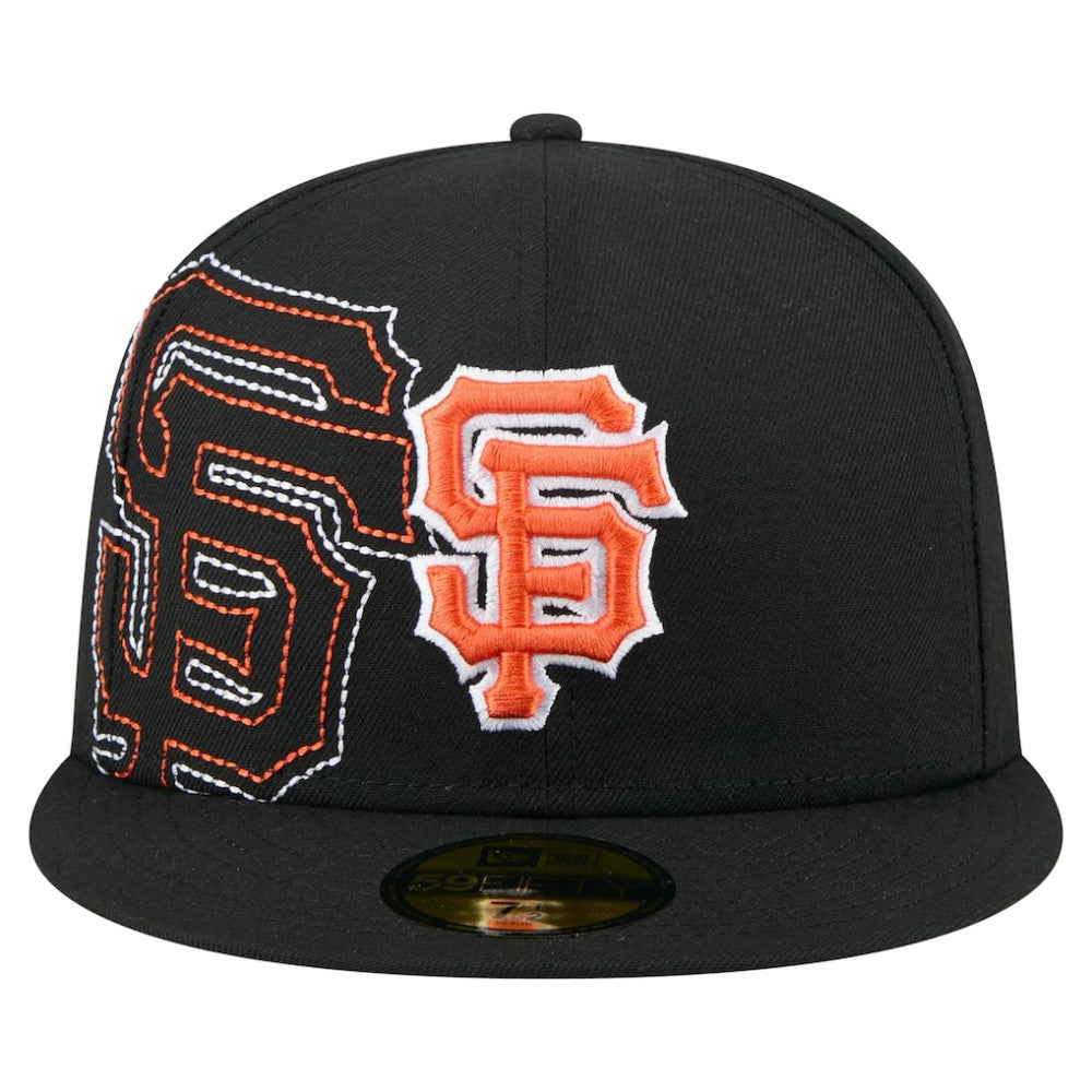 San Francisco Giants Yarn Stitch 59FIFTY Fitted Hat - Black | New Era