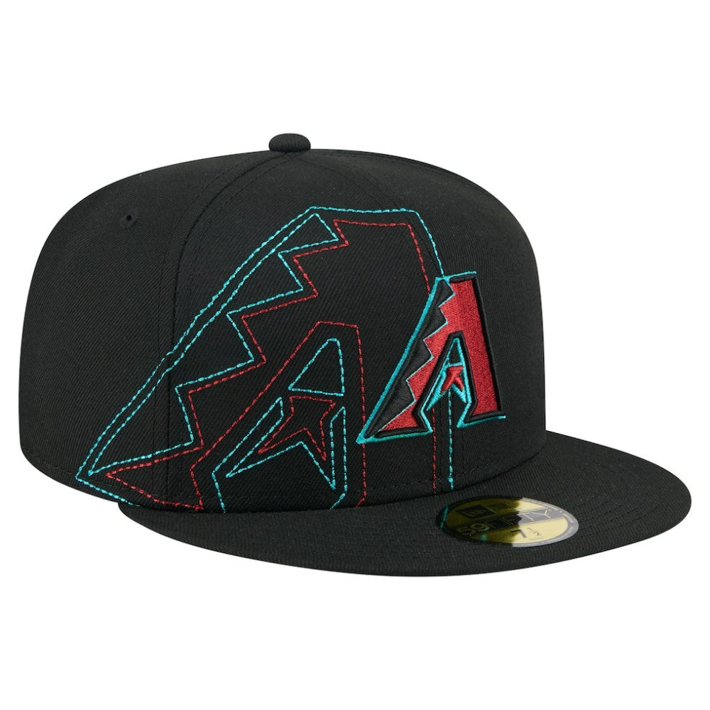 Arizona Diamondbacks Yarn Stitch 59FIFTY Fitted Hat - Black | New Era