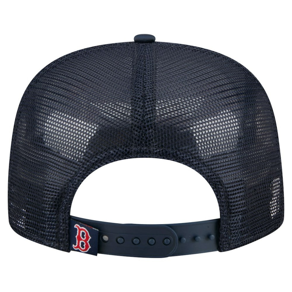 Boston Red Sox Retro Satin Script Golfer Adjustable Hat - Navy | New Era