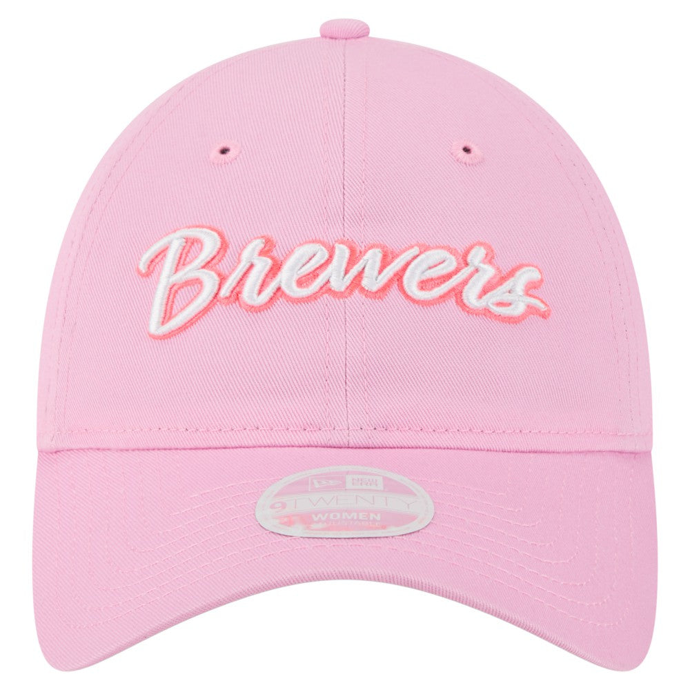 Milwaukee Brewers Women's Mother's Day 9TWENTY Adjustable Hat - Pink | New Era