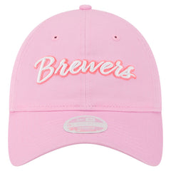 Milwaukee Brewers Women's Mother's Day 9TWENTY Adjustable Hat - Pink | New Era