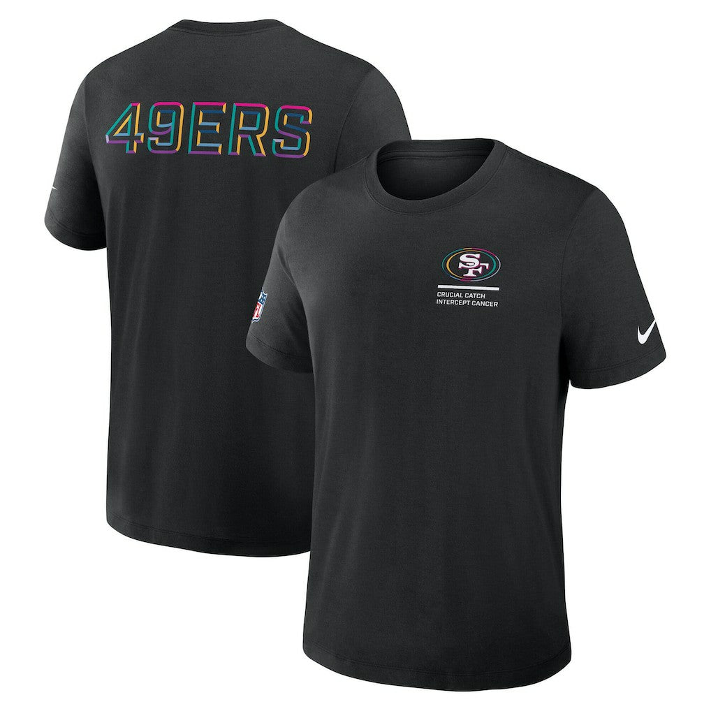 NFL San Francisco 49ers Tall 2025 NFL Crucial Catch Tri-Blend Dri-FIT T-Shirt