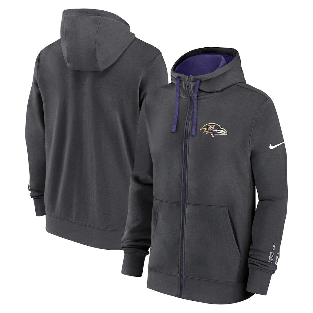 NFL Baltimore Ravens Primetime Club Full-Zip Hoodie
