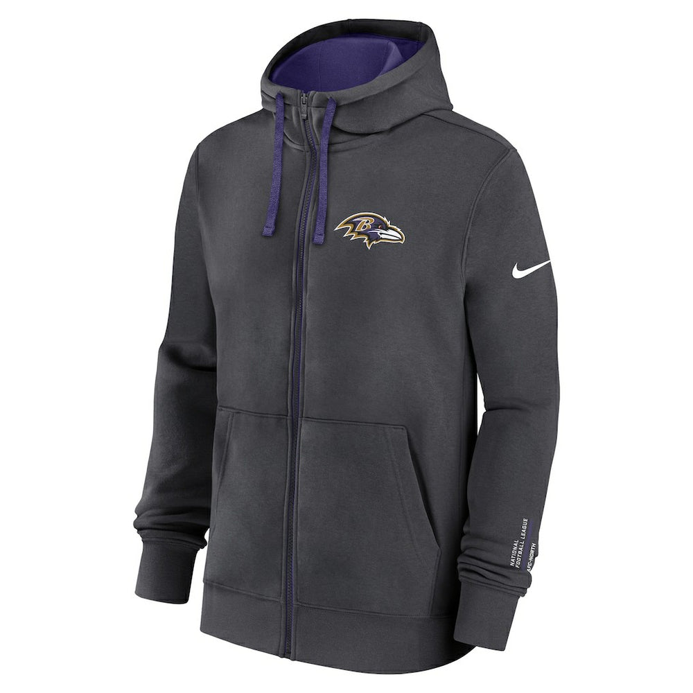 NFL Baltimore Ravens Primetime Club Full-Zip Hoodie