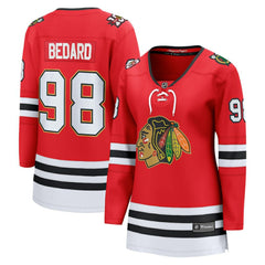 Connor Bedard Chicago Blackhawks Fanatics Women's Centennial Breakaway Player Jersey