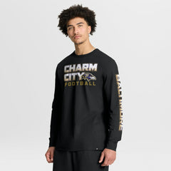 NFL Baltimore Ravens Hometown Sweep Legacy Long Sleeve T-Shirt