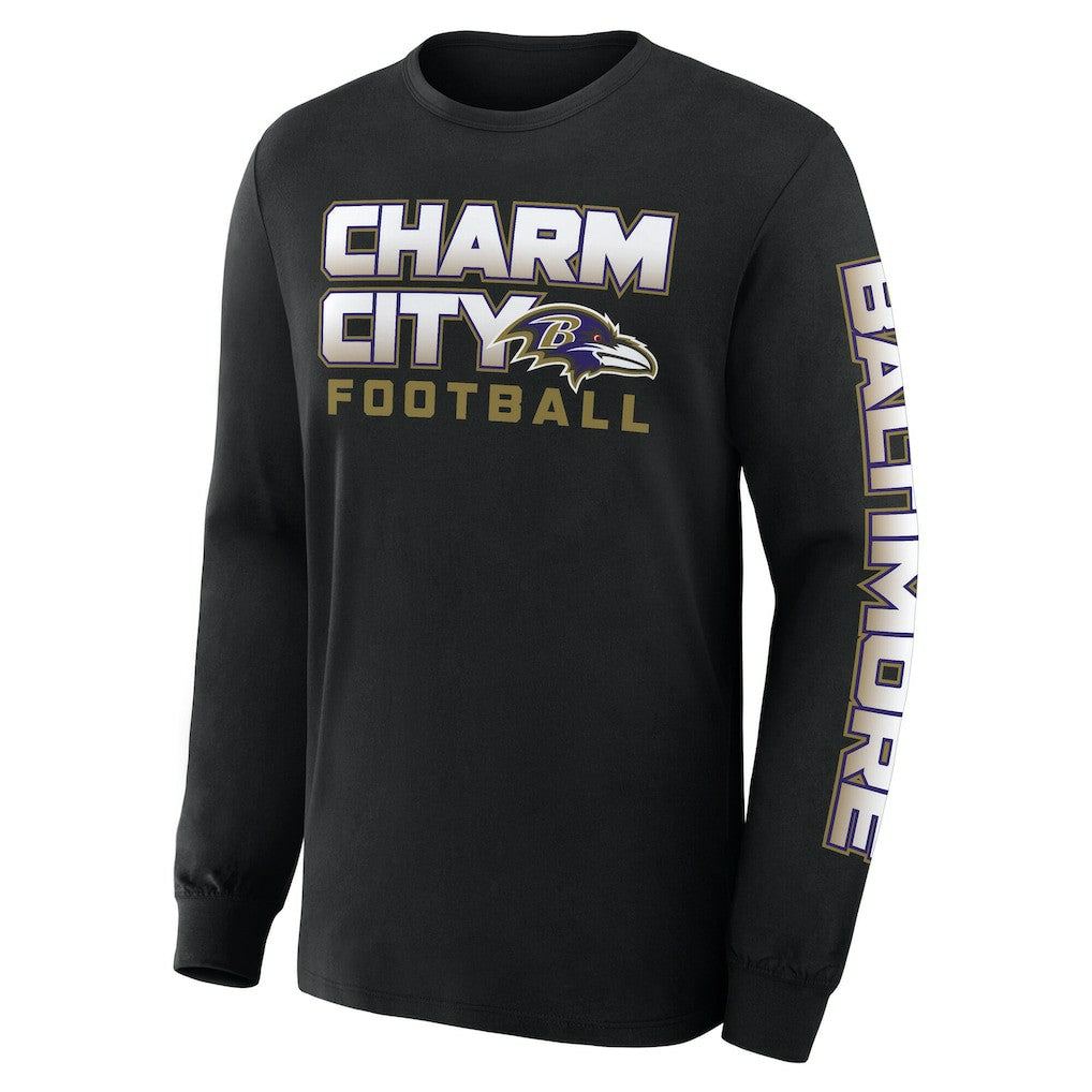NFL Baltimore Ravens Hometown Sweep Legacy Long Sleeve T-Shirt