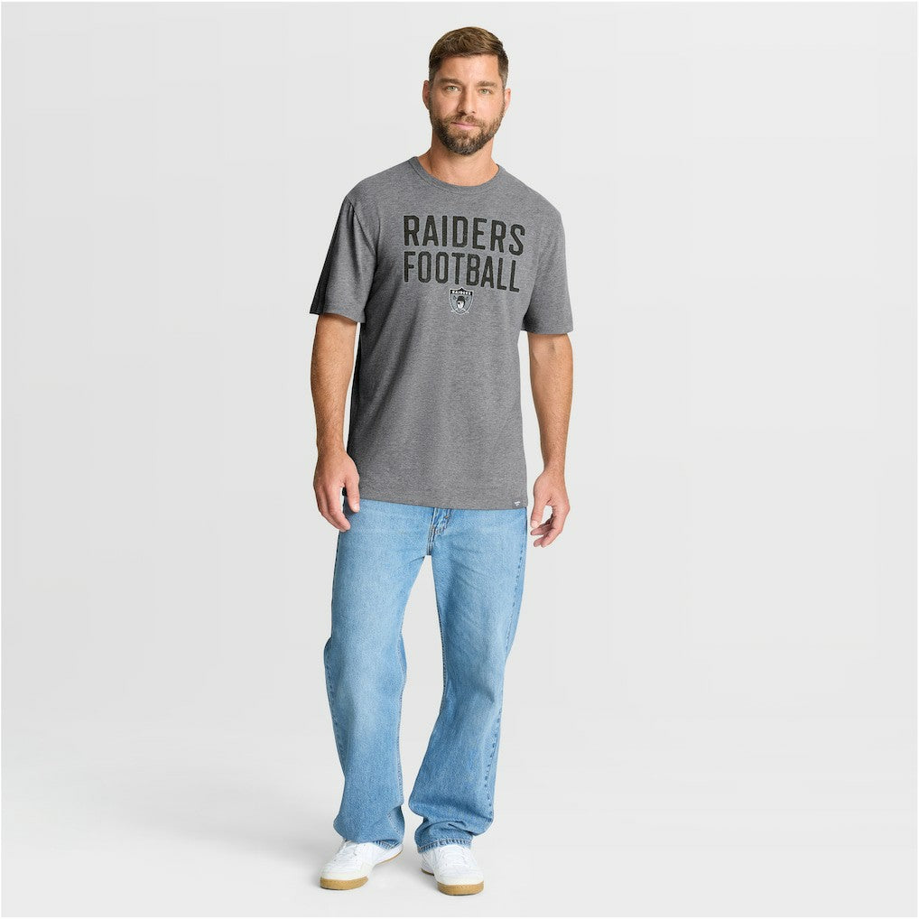 NFL Las Vegas Raiders First Down Tribute Tri-Blend T-Shirt