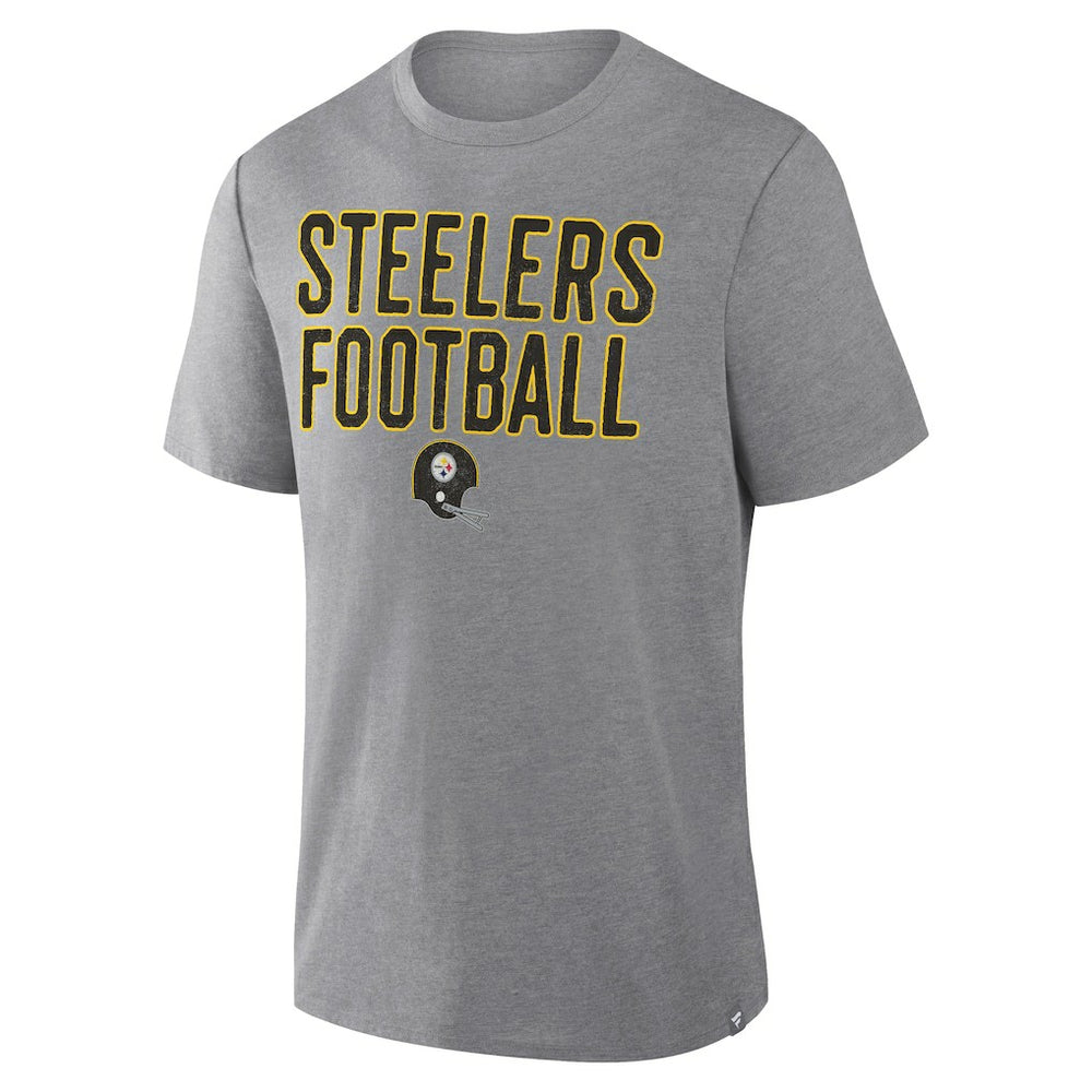 NFL Pittsburgh Steelers First Down Tribute Tri-Blend T-Shirt