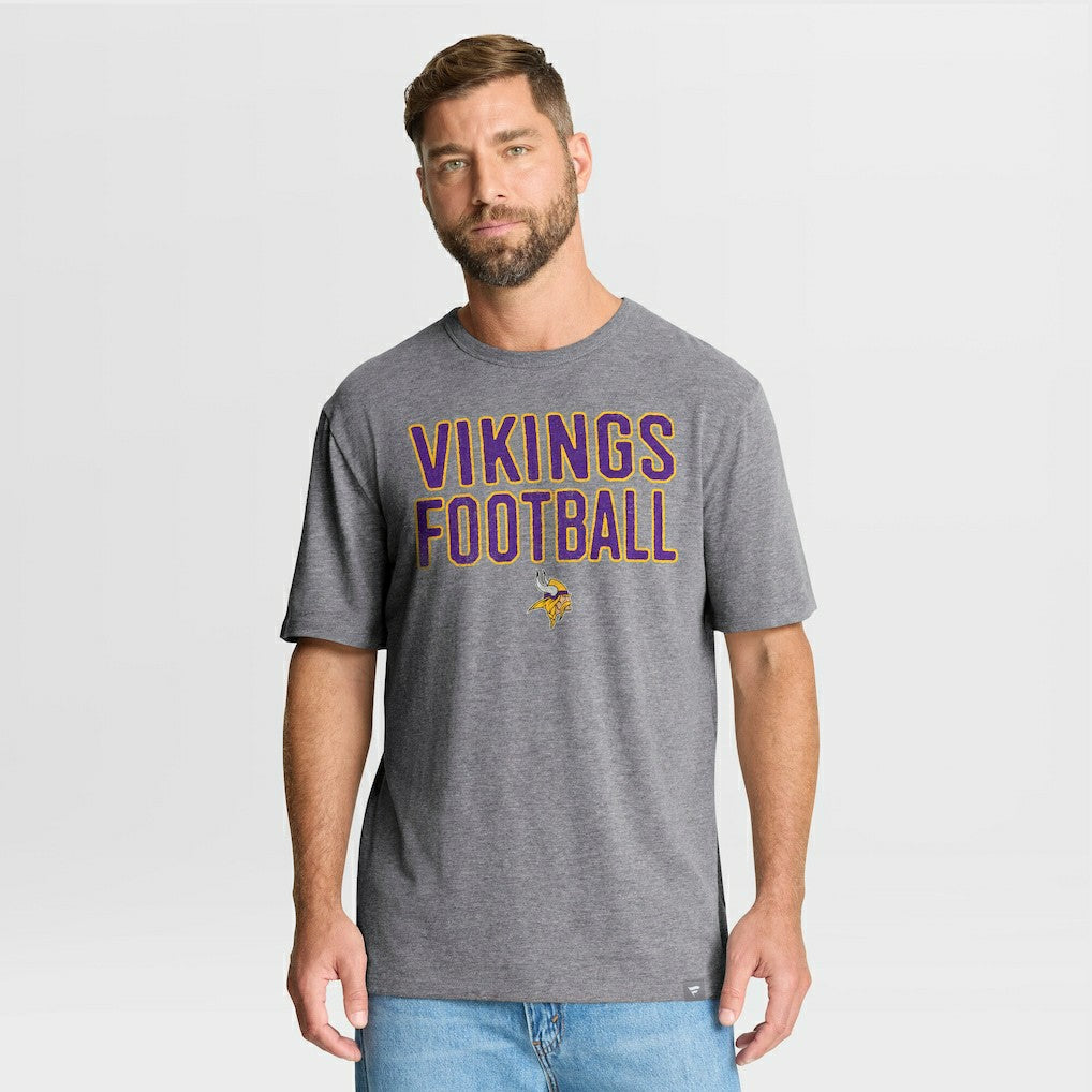 NFL Minnesota Vikings First Down Tribute Tri-Blend T-Shirt