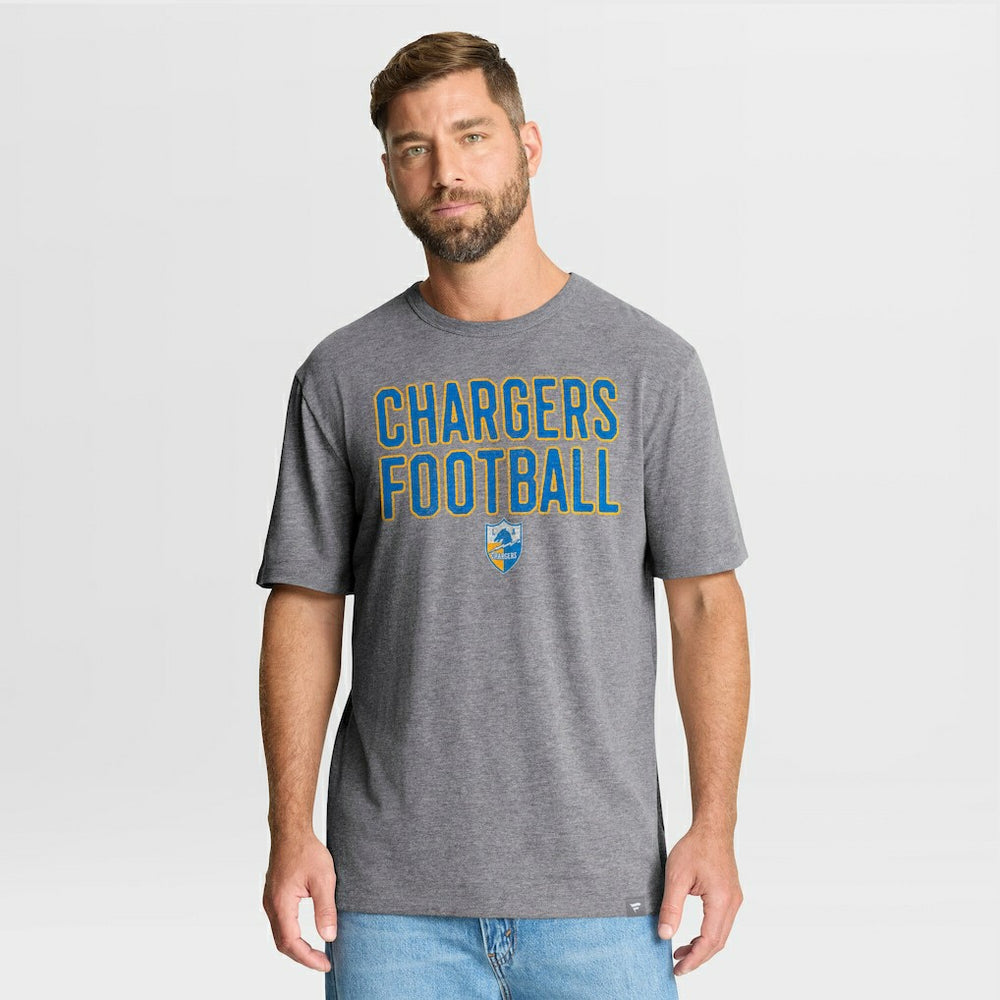 NFL Los Angeles Chargers First Down Tribute Tri-Blend T-Shirt