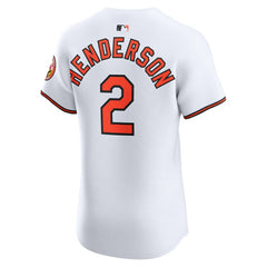 Gunnar Henderson Baltimore Orioles Home Elite Jersey - White | Nike