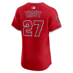 Mike Trout Los Angeles Angels Alternate Elite Jersey - Red | Nike