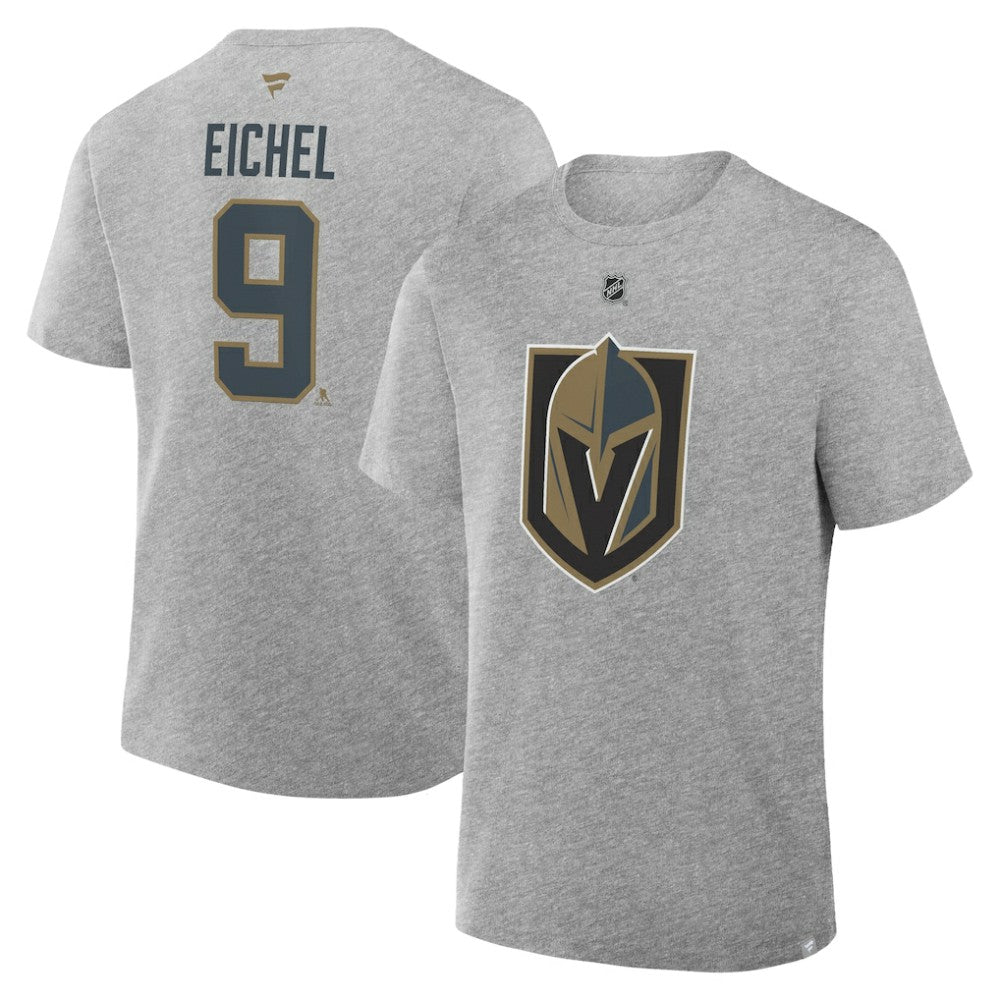 Jack Eichel Vegas Golden Knights Fanatics Authentic Stack Name & Number T-Shirt