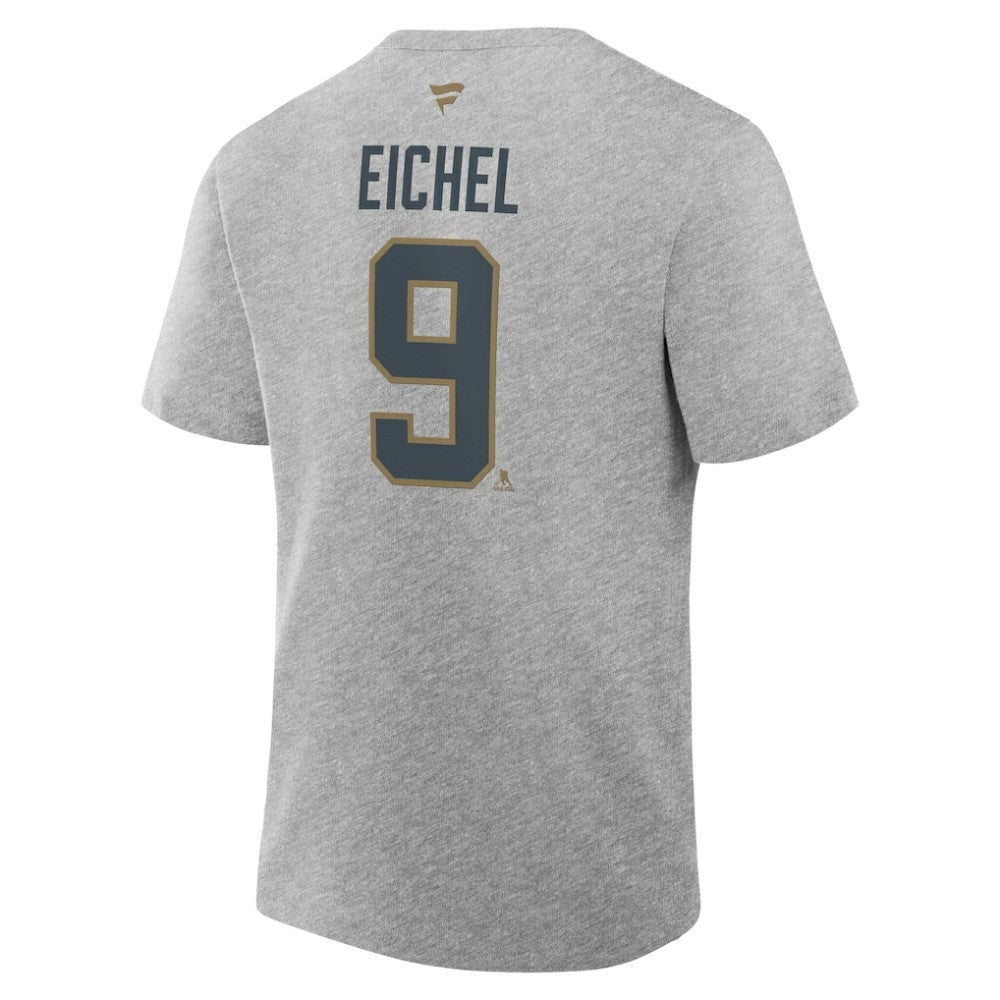 Jack Eichel Vegas Golden Knights Fanatics Authentic Stack Name & Number T-Shirt