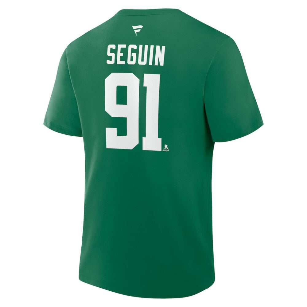 Tyler Seguin Dallas Stars Fanatics Authentic Stack Name & Number T-Shirt