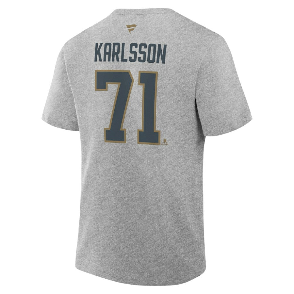 William Karlsson Vegas Golden Knights Fanatics Authentic Stack Name & Number T-Shirt