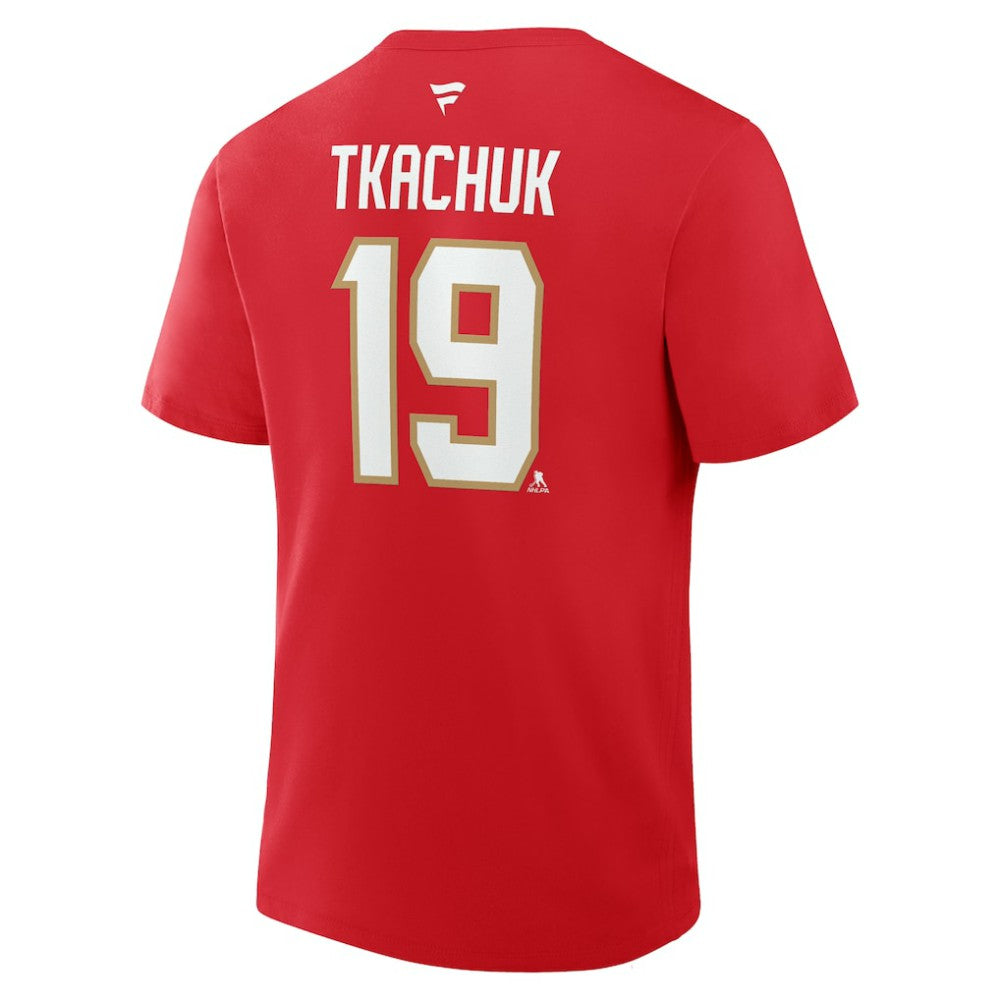 Matthew Tkachuk Florida Panthers Fanatics Authentic Stack Name & Number T-Shirt