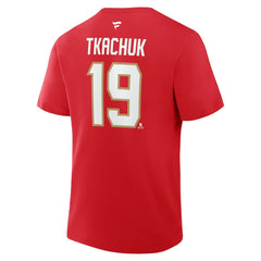 Matthew Tkachuk Florida Panthers Fanatics Authentic Stack Name & Number T-Shirt