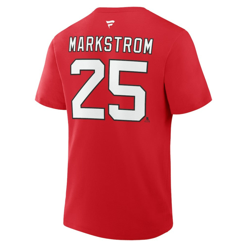Jacob Markstrom New Jersey Devils Fanatics Authentic Stack Name & Number T-Shirt