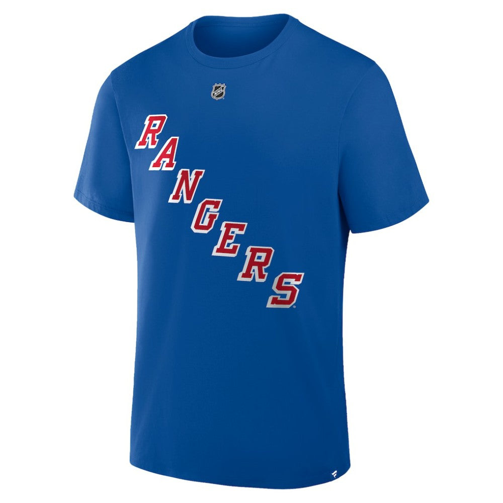 Mika Zibanejad New York Rangers Fanatics Authentic Stack Name & Number T-Shirt