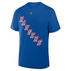 Alexis Lafreniere New York Rangers Fanatics Authentic Stack Name & Number T-Shirt