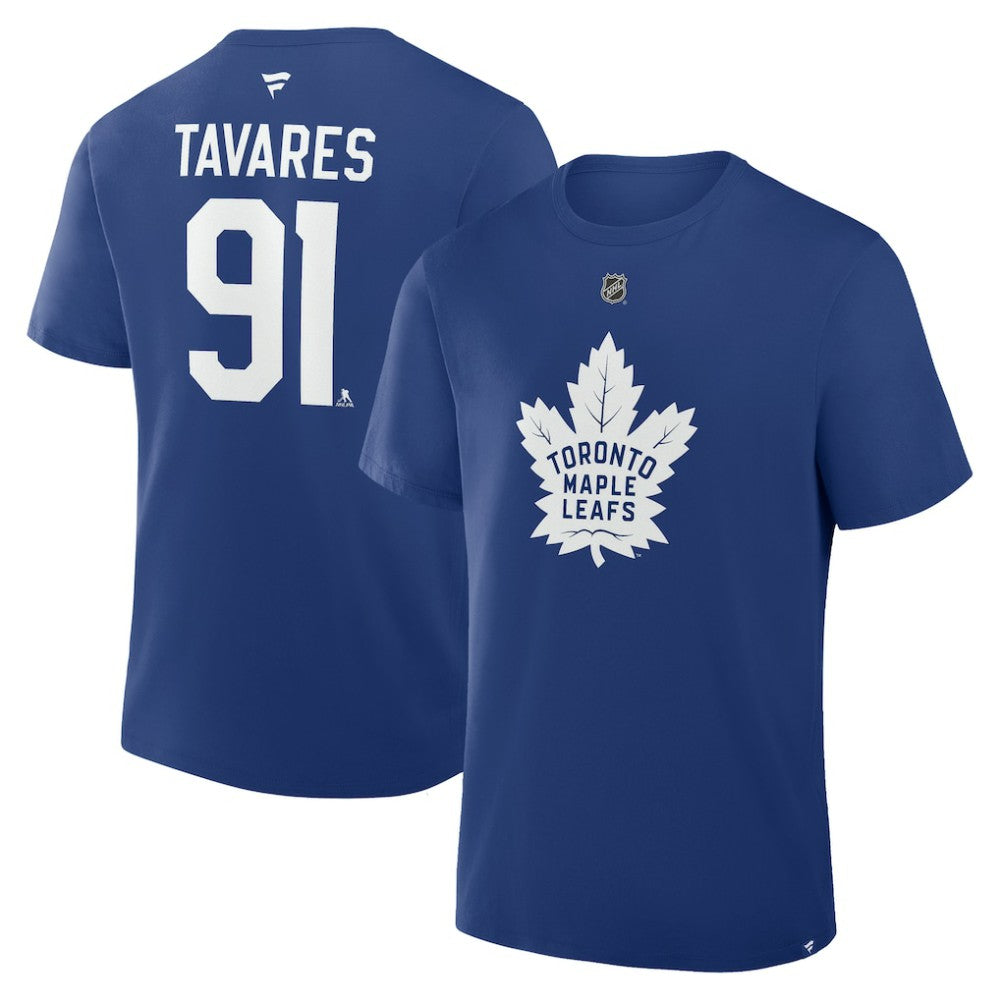 John Tavares Toronto Maple Leafs Fanatics Authentic Stack Name & Number T-Shirt