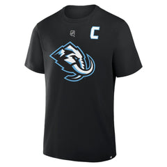 Clayton Keller Utah Mammoth Fanatics Authentic Stack Name & Number T-Shirt