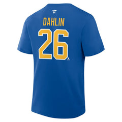 Rasmus Dahlin Buffalo Sabres Fanatics Authentic Stack Name & Number T-Shirt