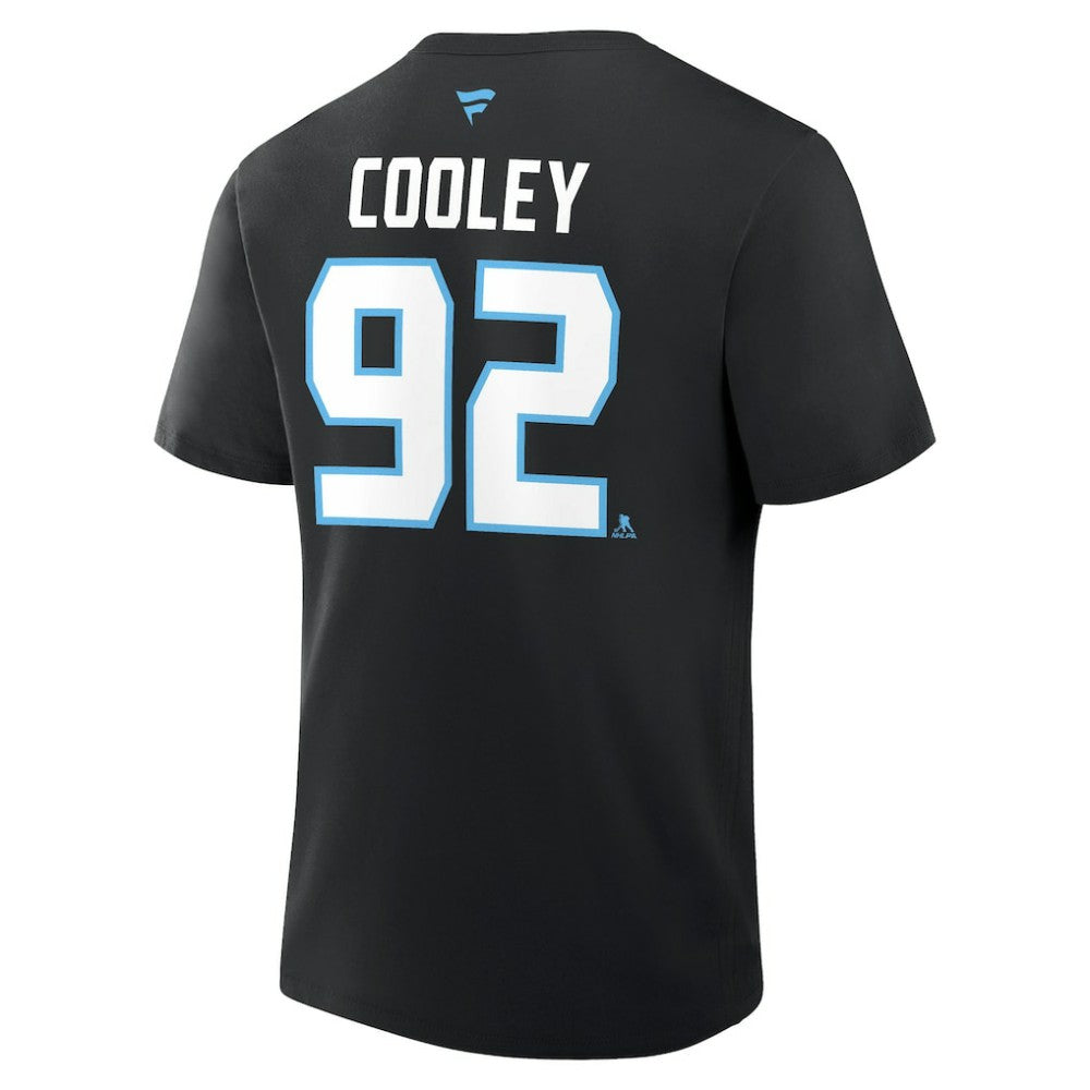 Logan Cooley Utah Mammoth Fanatics Authentic Stack Name & Number T-Shirt