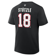 Tim Stutzle Ottawa Senators Fanatics Authentic Stack Name & Number T-Shirt
