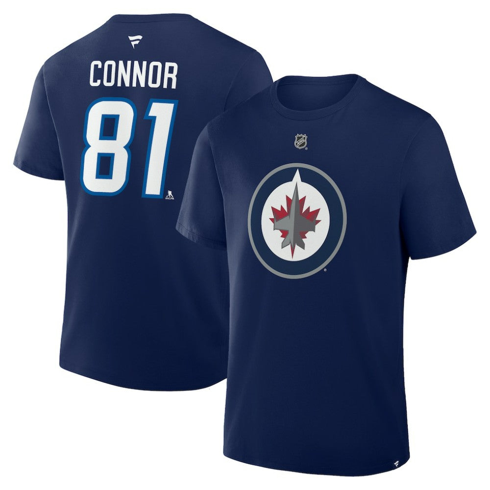 Kyle Connor Winnipeg Jets Fanatics Authentic Stack Name & Number T-Shirt