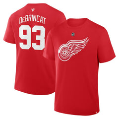 Alex DeBrincat Detroit Red Wings Fanatics Authentic Stack Name & Number T-Shirt