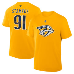 Steven Stamkos Nashville Predators Fanatics Authentic Stack Name & Number T-Shirt