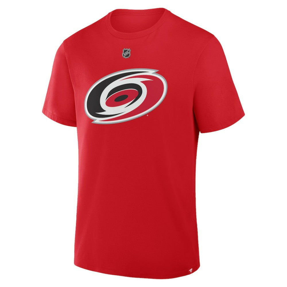 Sebastian Aho Carolina Hurricanes Fanatics Authentic Stack Name & Number T-Shirt