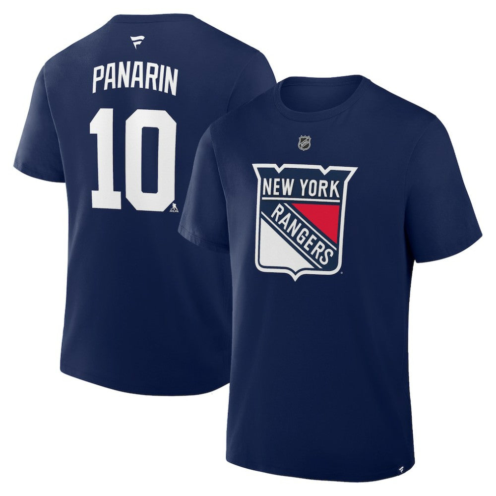 Artemi Panarin New York Rangers Fanatics Authentic Stack Name & Number T-Shirt