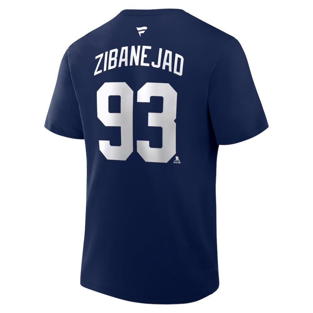 Mika Zibanejad New York Rangers Fanatics Authentic Stack Name & Number T-Shirt