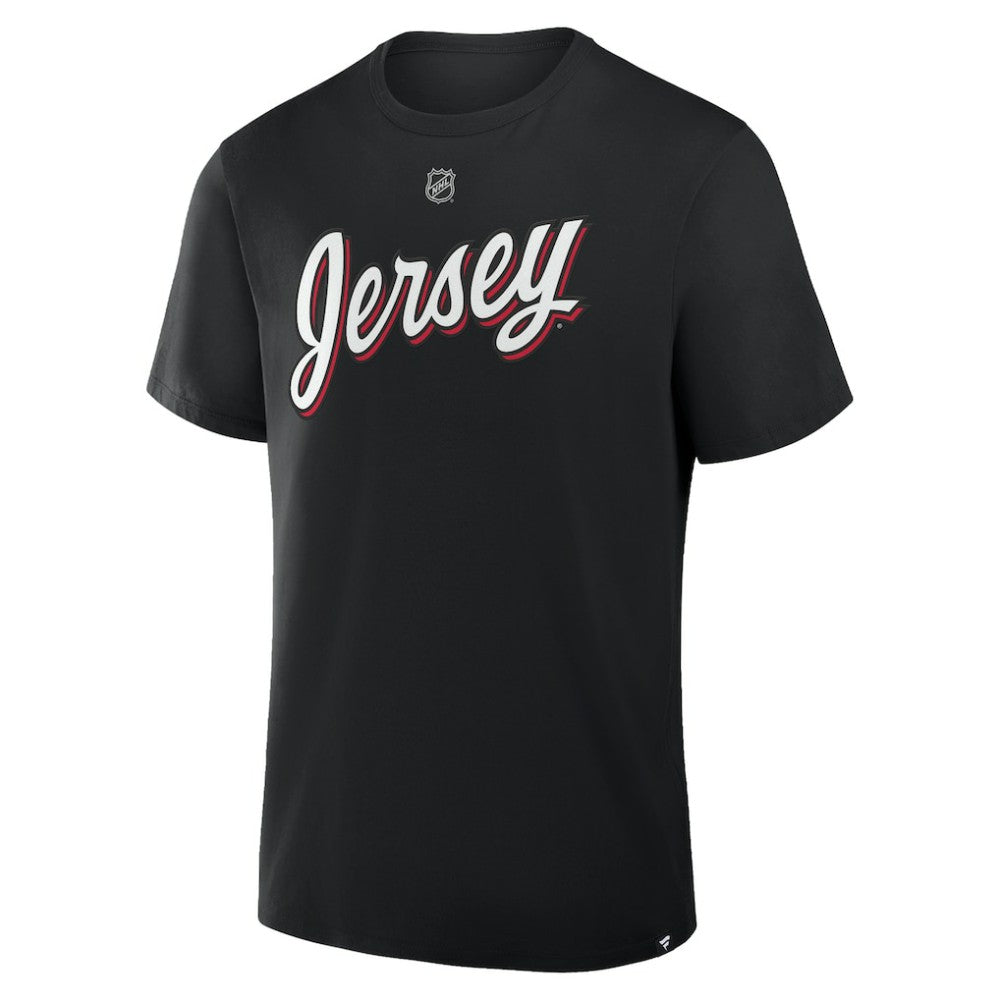 Jacob Markstrom New Jersey Devils Fanatics Authentic Stack Name & Number T-Shirt