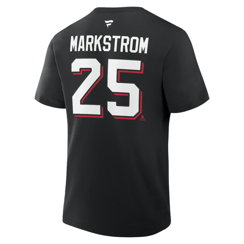 Jacob Markstrom New Jersey Devils Fanatics Authentic Stack Name & Number T-Shirt