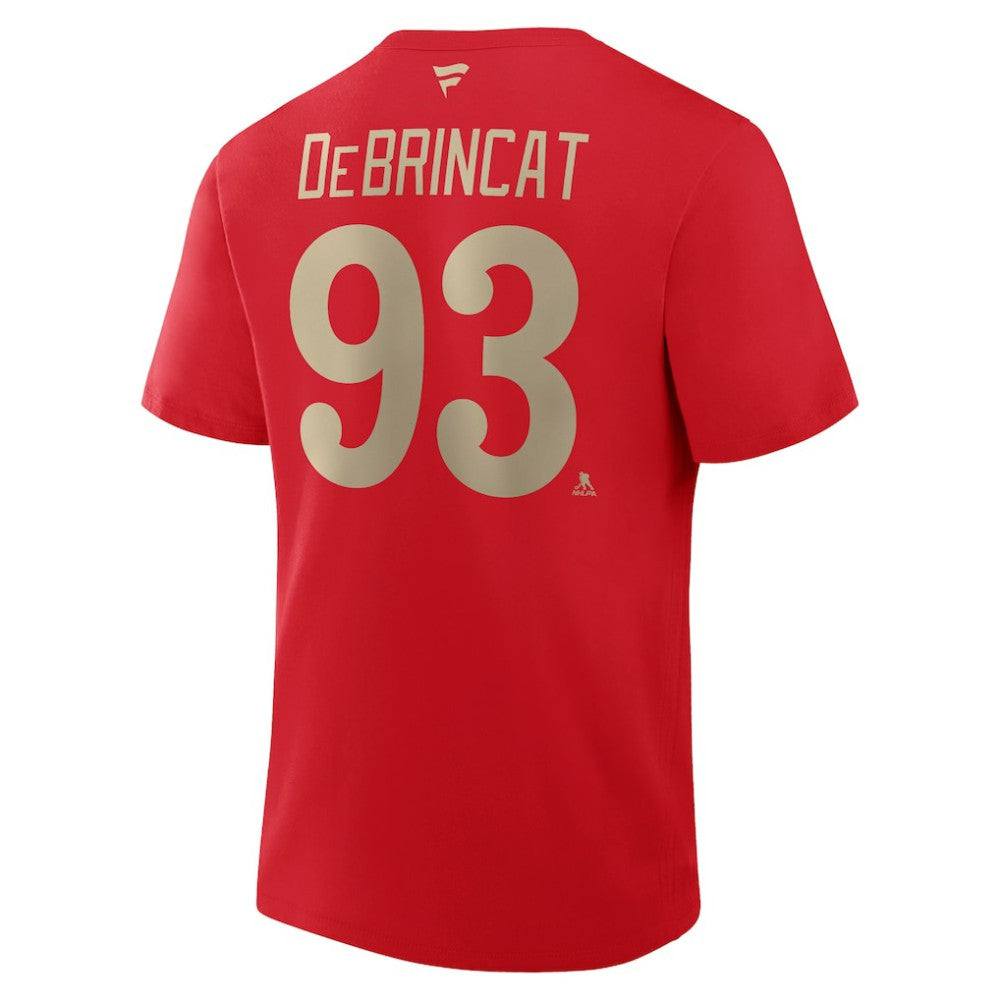 Alex DeBrincat Detroit Red Wings Fanatics Authentic Stack Name & Number T-Shirt