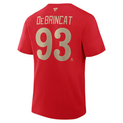 Alex DeBrincat Detroit Red Wings Fanatics Authentic Stack Name & Number T-Shirt