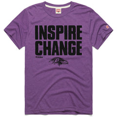 NFL Baltimore Ravens Homage Unisex 2024 Inspire Change Tri-Blend T-Shirt