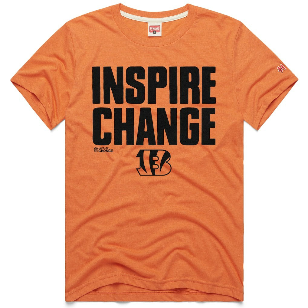 NFL Cincinnati Bengals Homage Unisex 2024 Inspire Change Tri-Blend T-Shirt